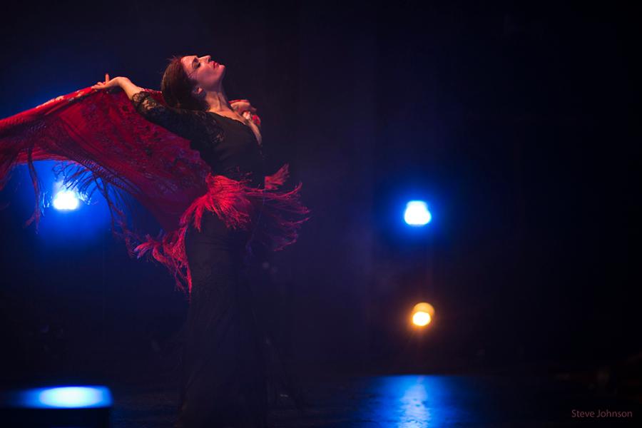 Flamenco Vivo Carlota Santana striking a vibrant pose