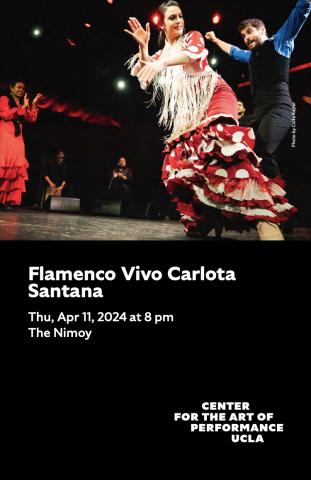 Flamenco Vivo program cover featuring image of dancers on stage