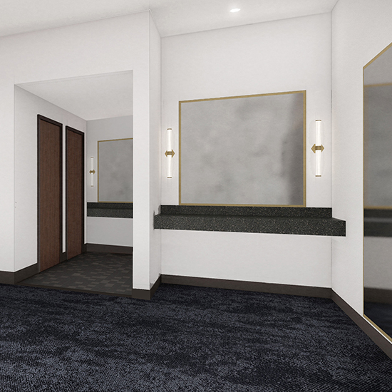 Dressing room rendering