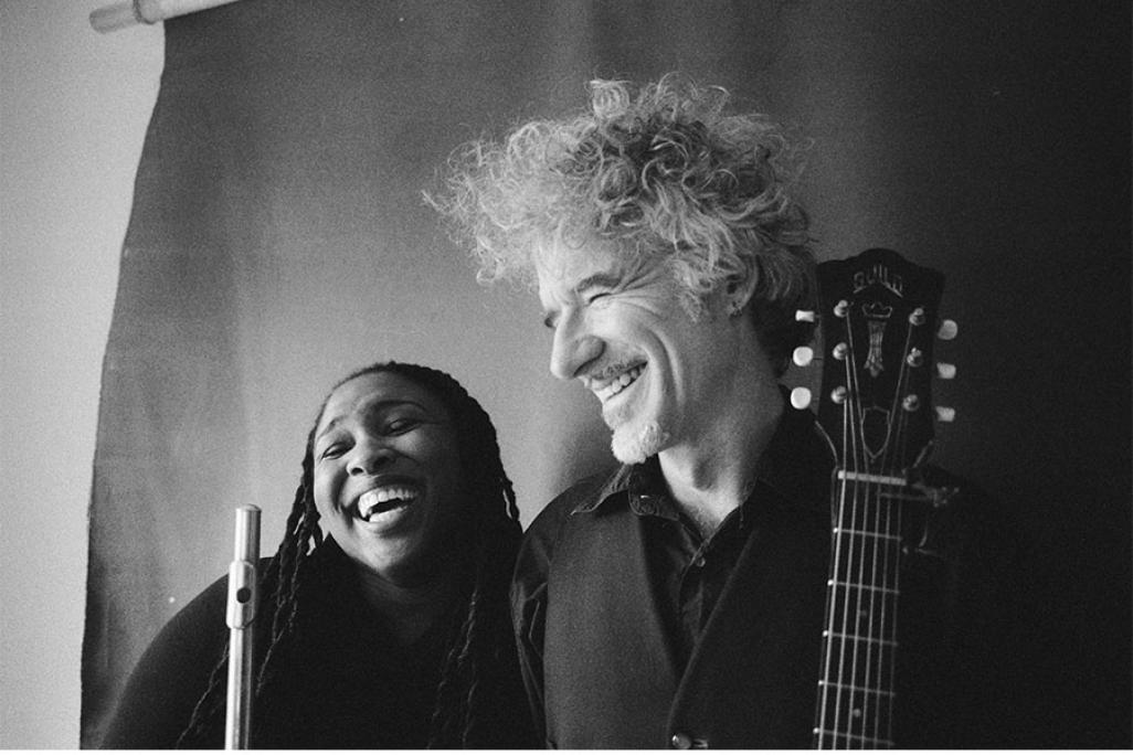 Black and white image of Dan and Claudia Zanes smiling