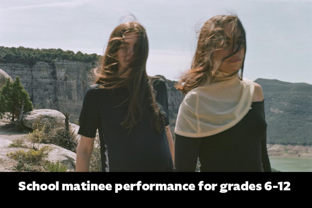 Image of Tarta Relena with text saying 'School Matinee Performance Grades 6-12'