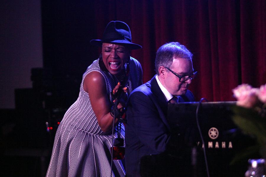Dee Dee Bridgewater and Bill Charlap performing together onstage