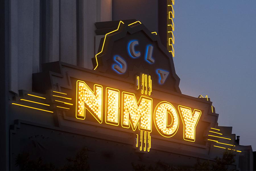 Nimoy theater marquee sign