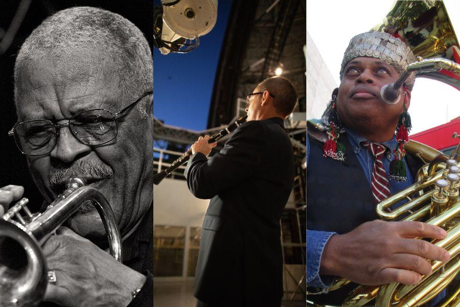 Split image of Bobby Bradford, Brian Walsh, and William Roper