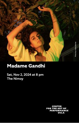 Madame Gandhi program cover