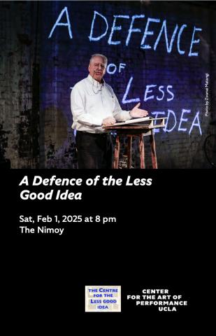 Photo of program for Defence of the Less Good Idea