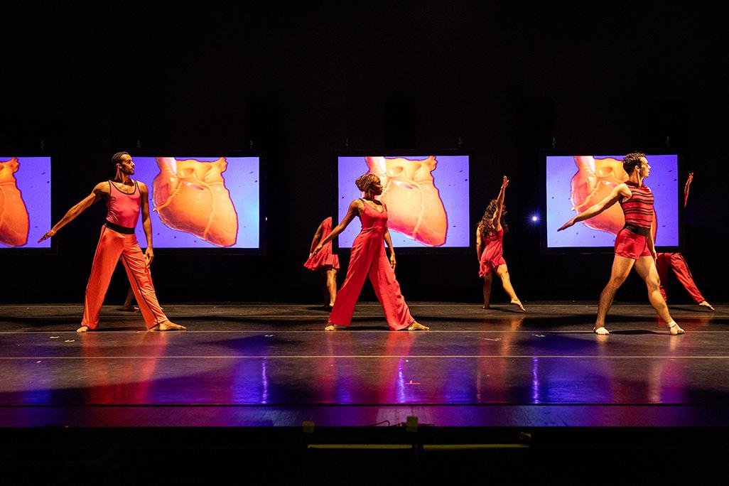 3 dancers from 'Still/Here' perform on stage