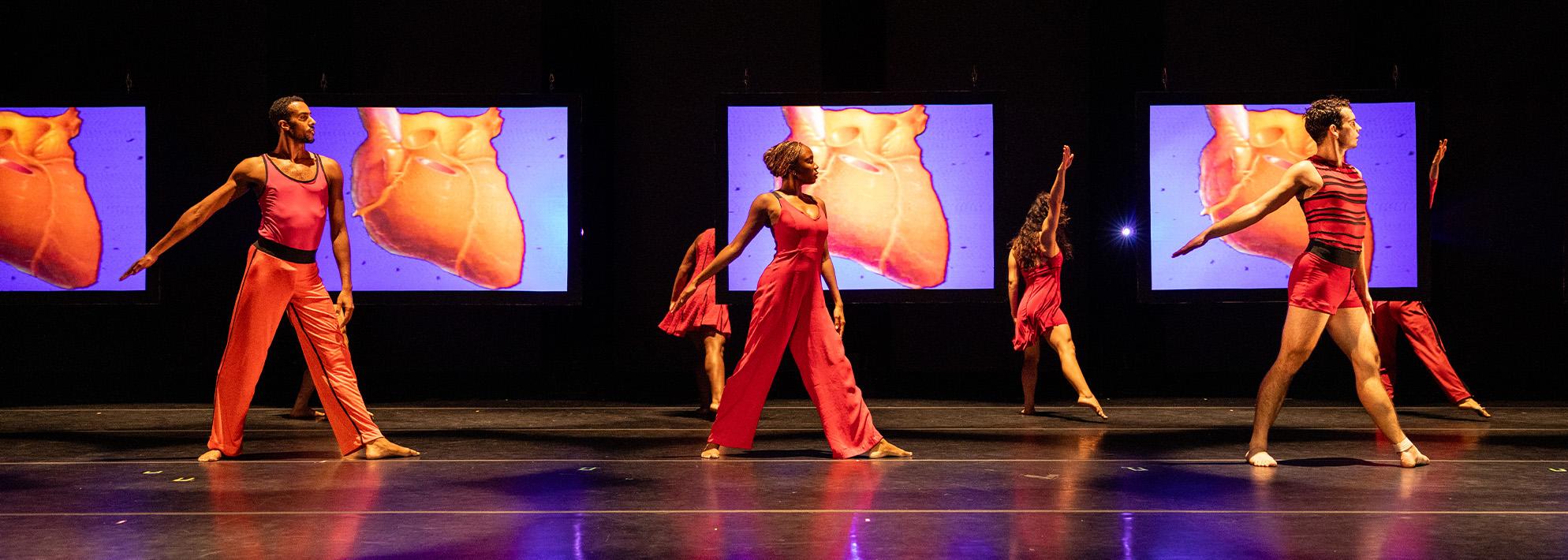 3 dancers from 'Still/Here' perform on stage