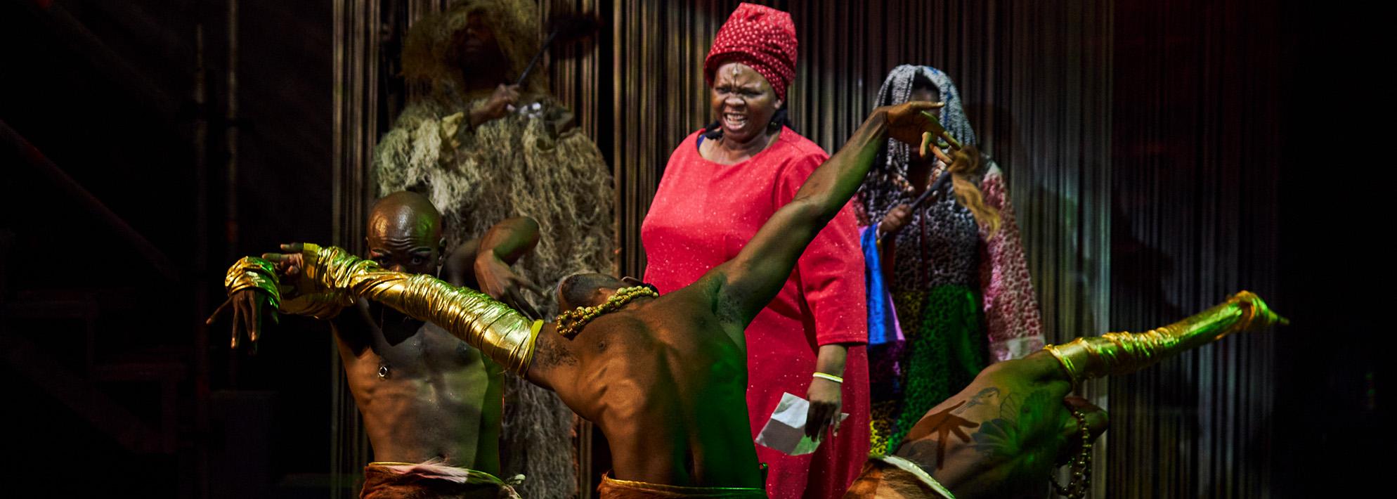 Performers pose on stage in a still from 'Nkoli: A Fierce and Fabulous Life'