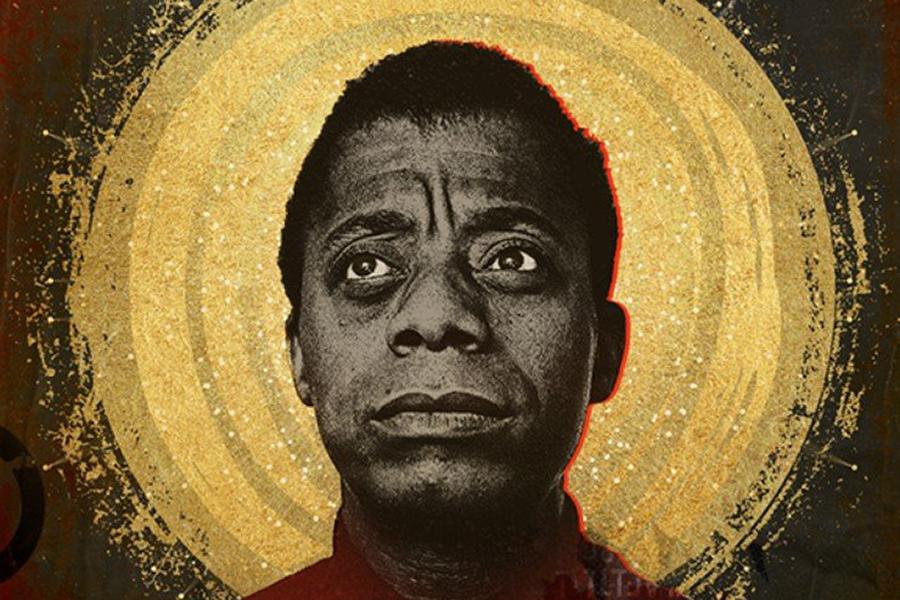 This image of Baldwin was created by artist Rebecca Meek and featured in Meshell Ndegeocello’s Chapter and Verse: The Gospel of James Baldwin, an interactive art and literary experience presented by CAP UCLA in 2020