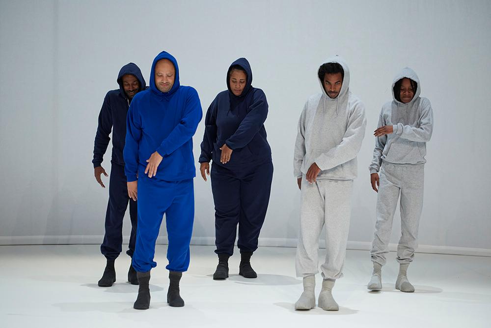 Brandy Butler, Nasheeka Nedsreal, Zen Jefferson, Jeremy Guyton and Jeremy Nedd on stage doing "the Milly Rock" in "from rock to rock… aka how magnolia was taken for granite" 